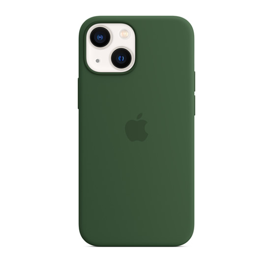 Apple Funda de Silicona iPhone 13 Mini con MagSafe - Verde Trebol (Clover), MacStation