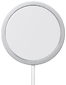 Vista frontal de un cargador MagSafe con cable