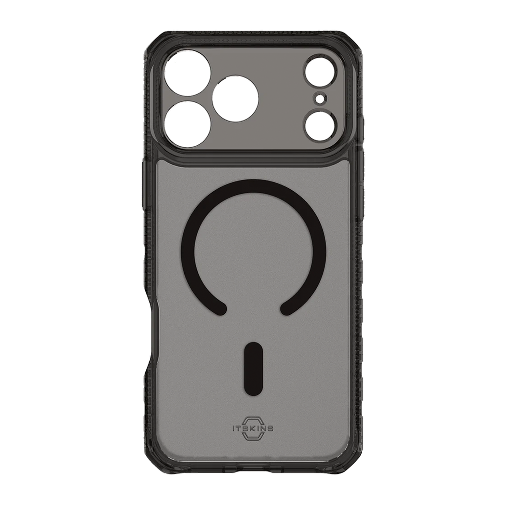 ItSkins Hybrid R Vapor Funda con MagSafe para iPhone 17 Pro Max - Humo