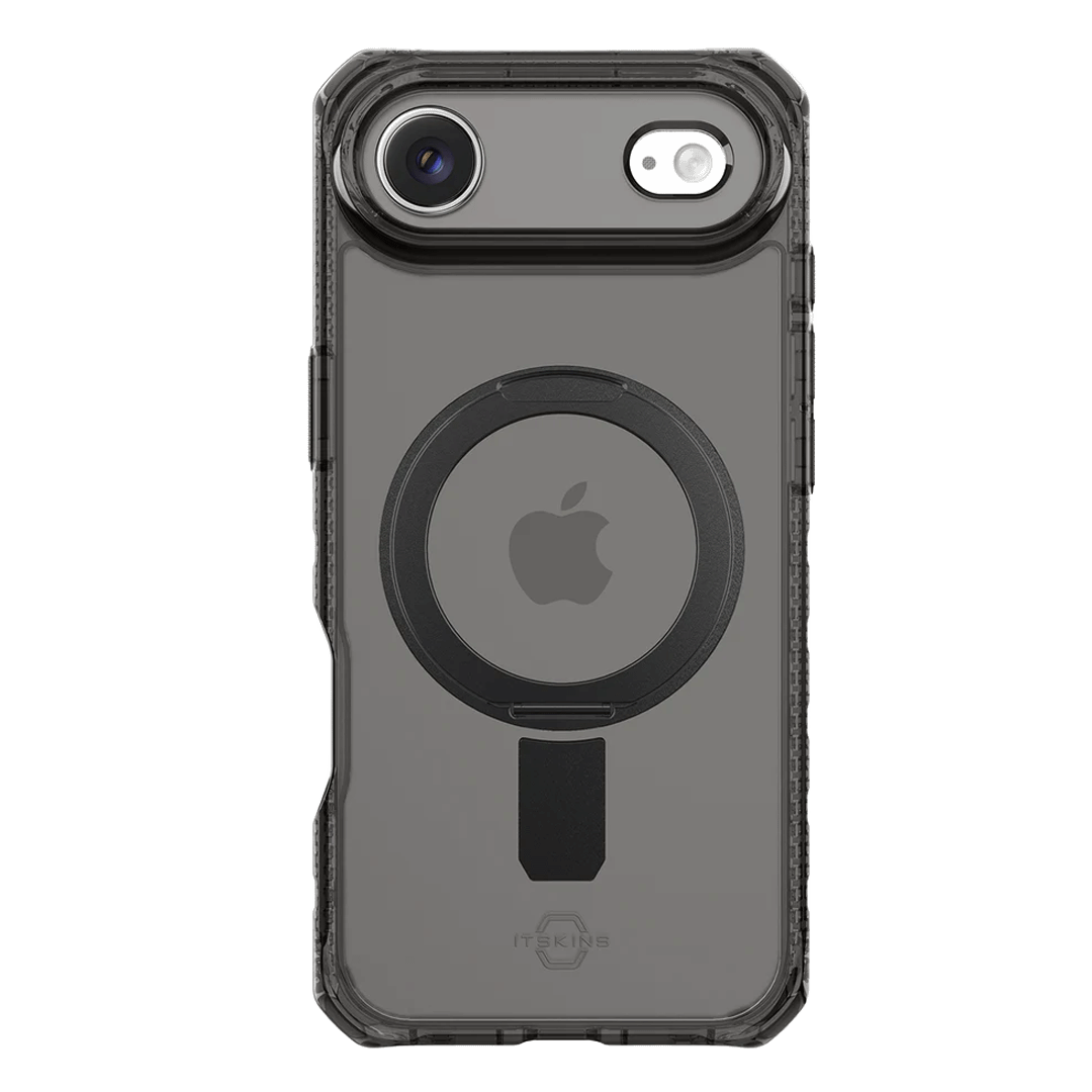 ItSkins Hybrid R Vapor Stand Funda con MagSafe para iPhone 17 Air - Humo