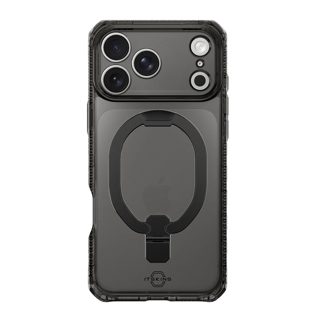 Itskins Hybrid R Vapor Stand Funda con Magsafe para iPhone 17 - Transparente