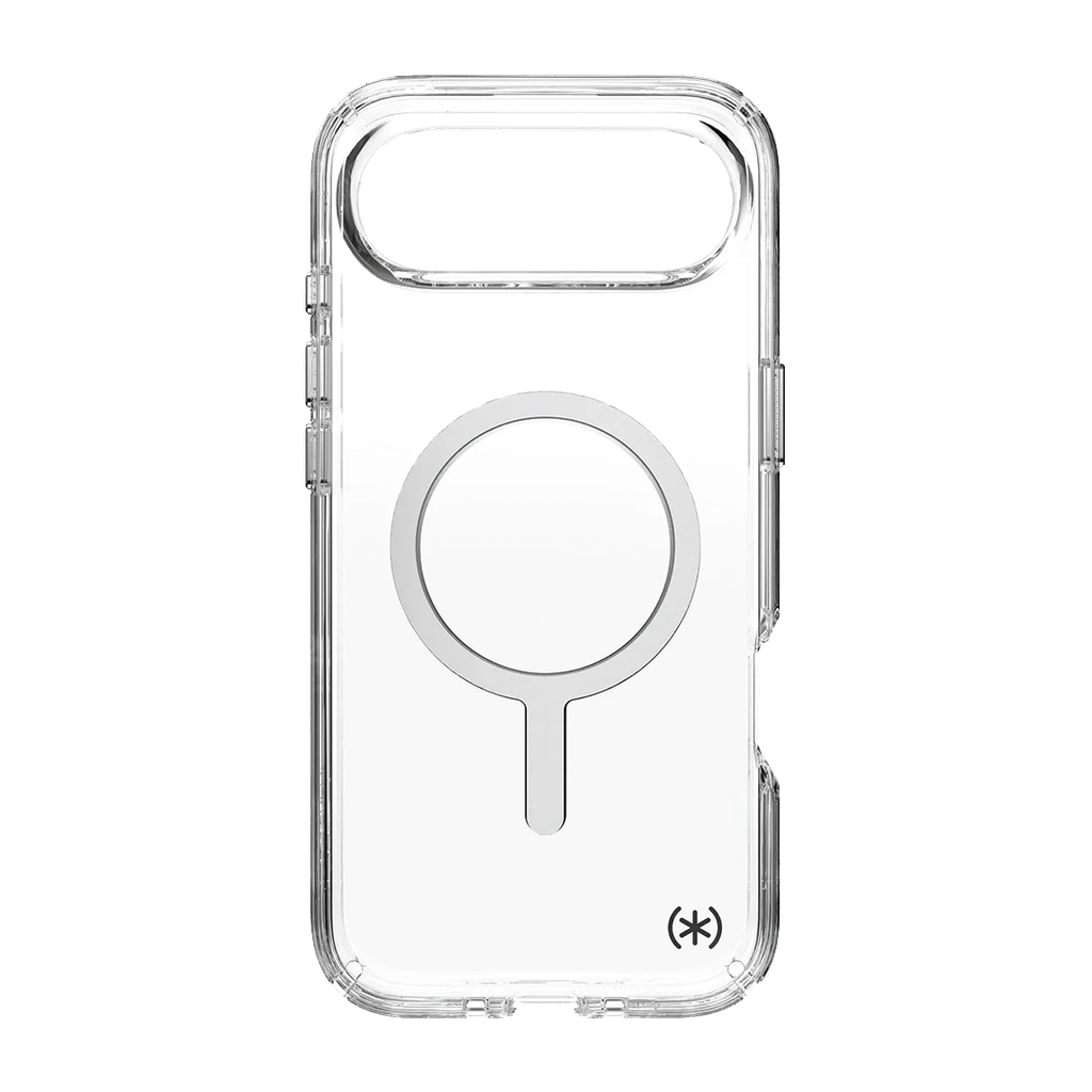 Speck Presidio Perfect Clear con MagSafe para iPhone 17 Air - Transparente/Transparente/Plata