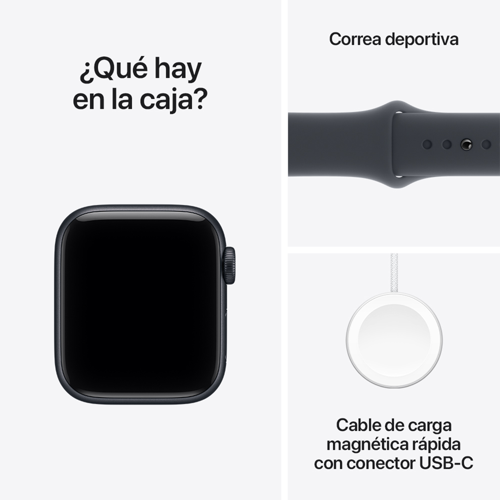Apple Watch SE 3 GPS 40mm - Caja de Aluminio Medianoche - Banda Deportiva Medianoche