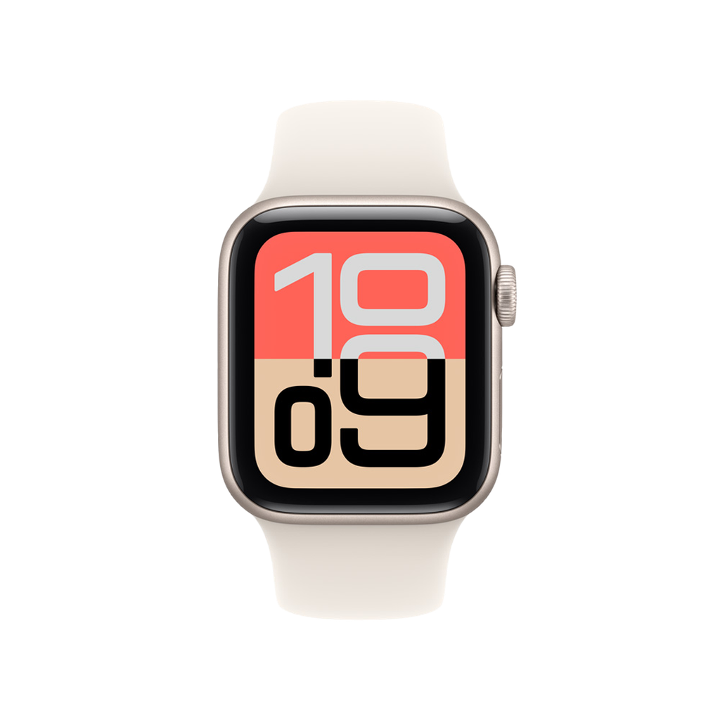 Apple Watch SE 3 GPS 44mm - Caja de Aluminio Blanco Estrella - Banda Deportiva Blanco Estrella