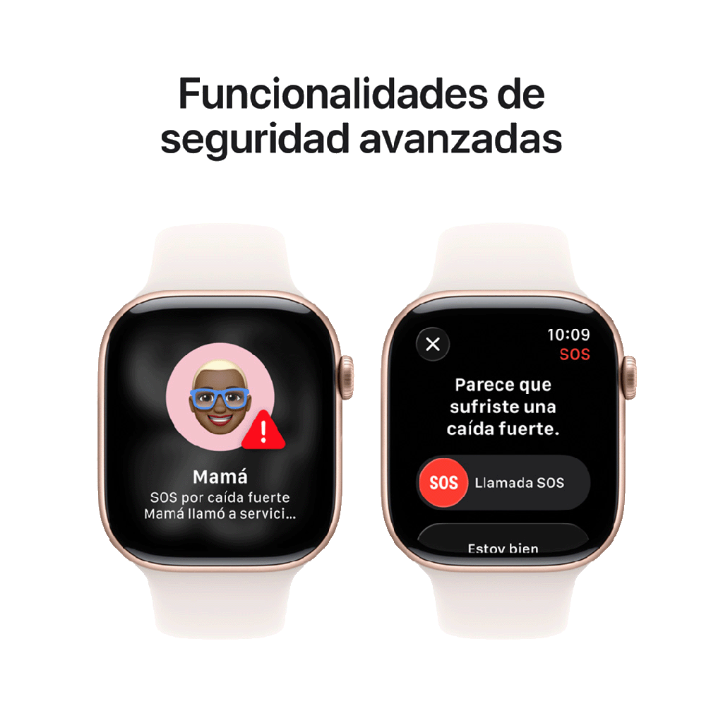 Apple Watch Series 11 (GPS) 46 mm - Caja de Aluminio Oro Rosa - Banda Deportiva Rosado Rubor - S/M
