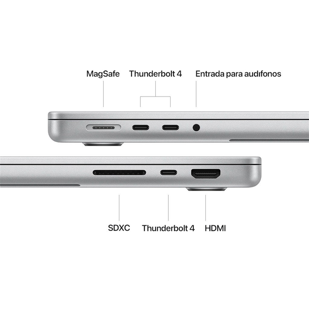 MacBook Pro 14" M5 - 10 CPU, 10 GPU, 24GB, 1TB - Plata