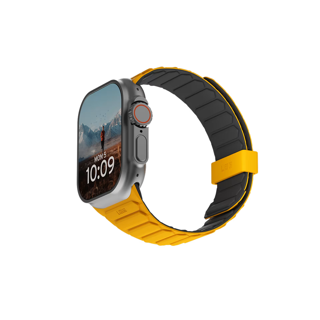 Banda Pathfinder amarilla y negra de UAG para caja de 49 mm