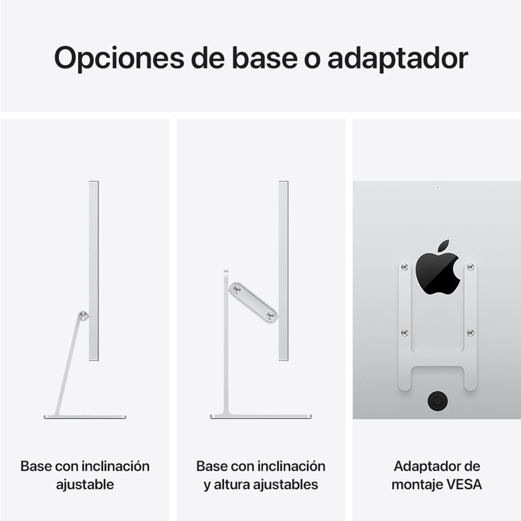 Studio Display - Vidrio estándar - Base con inclinación y altura ajustables