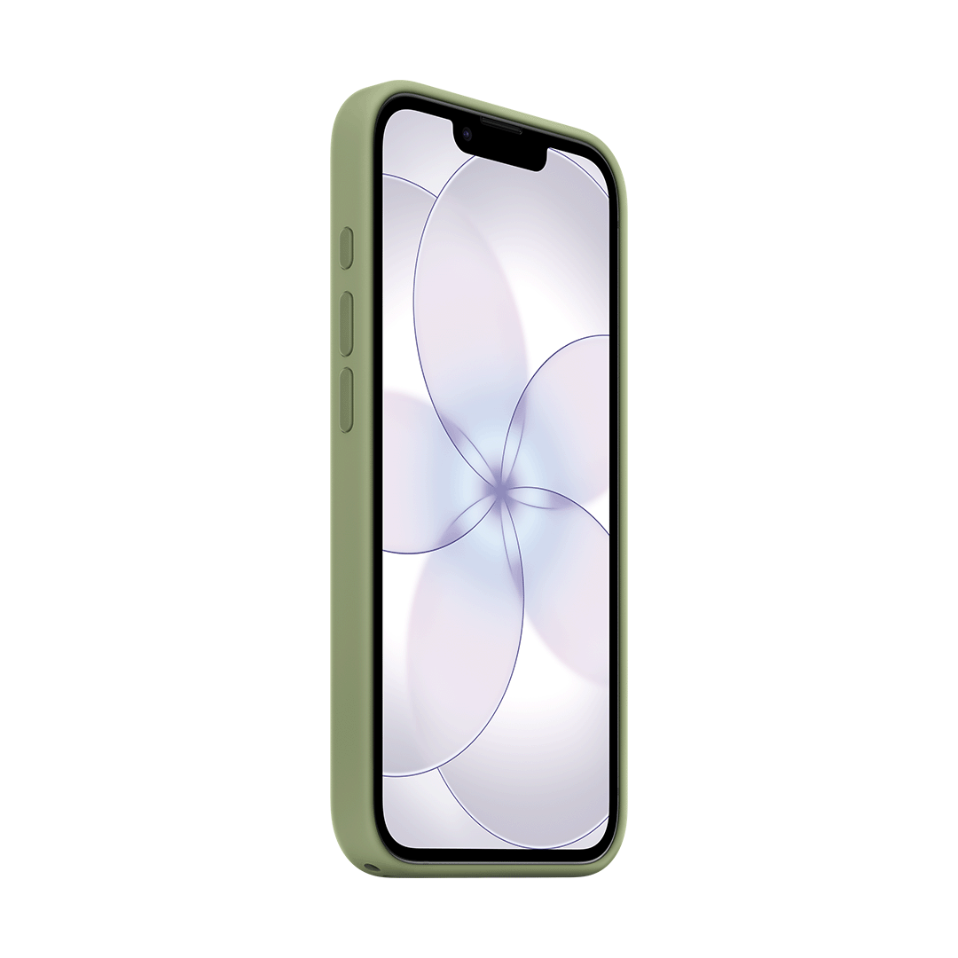 Funda de silicona con MagSafe de Apple para iPhone 17e - Musgo claro