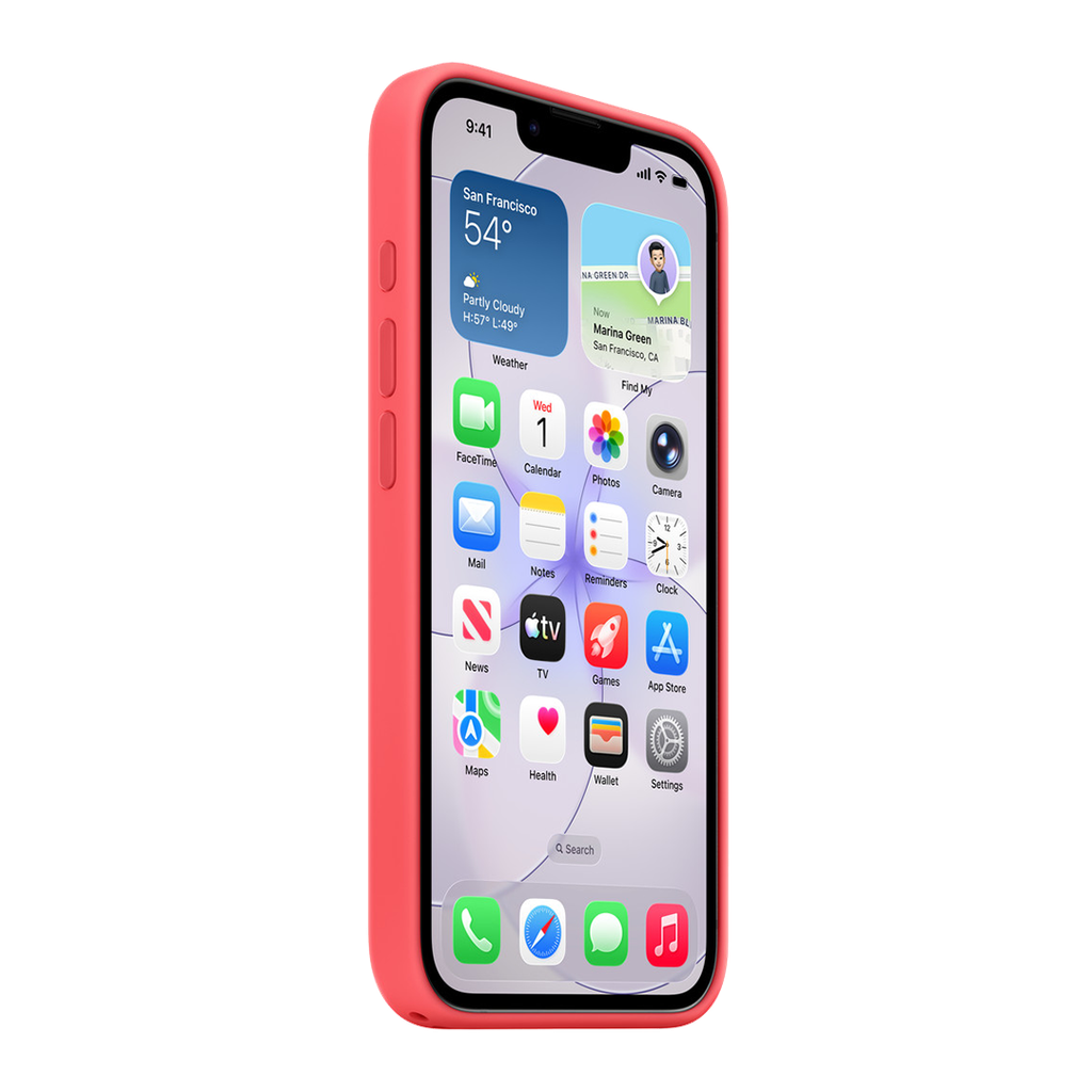 Funda de silicona con MagSafe de Apple para iPhone 17e - Guayaba brillante