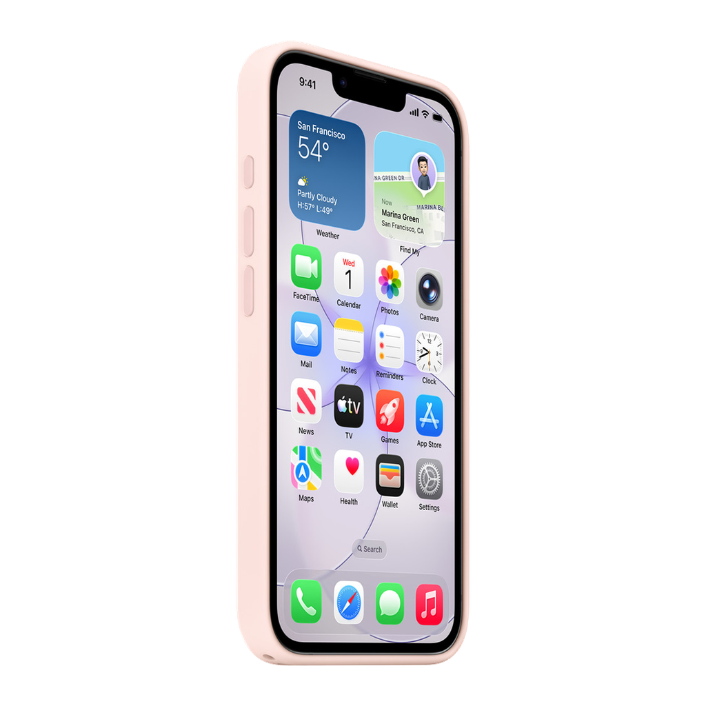 Funda de silicona con MagSafe de Apple para iPhone 17e - Rosa pálido