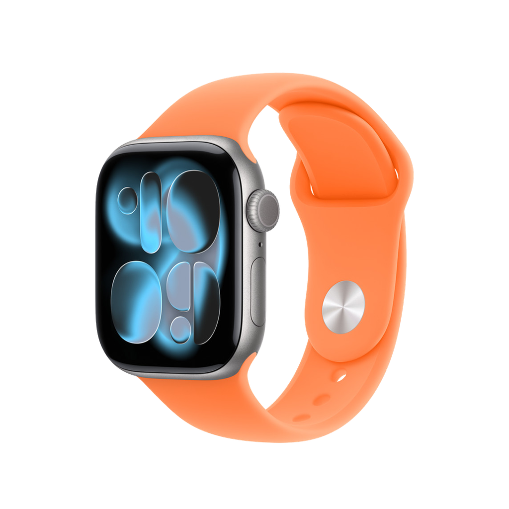 Banda deportiva naranja clementina de Apple para caja de 42 mm S/M
