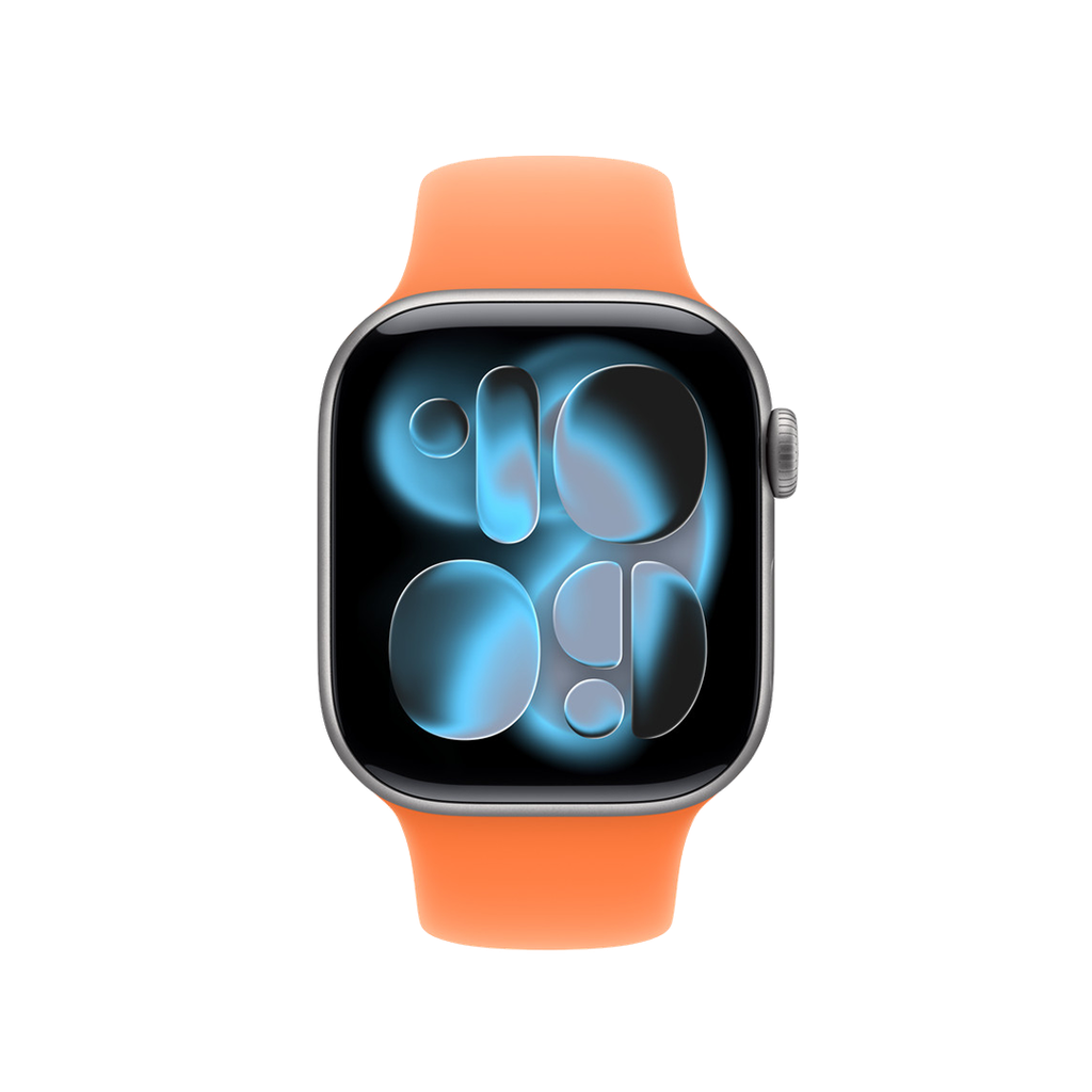 Banda deportiva naranja clementina de Apple para caja de 42 mm S/M