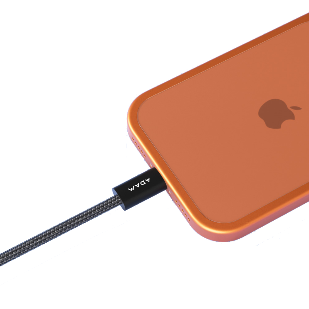 Cable de carga magnético iLinio C100 USB-C a USB-C de 100W (paquete de 2) de Adam Elements - Negro