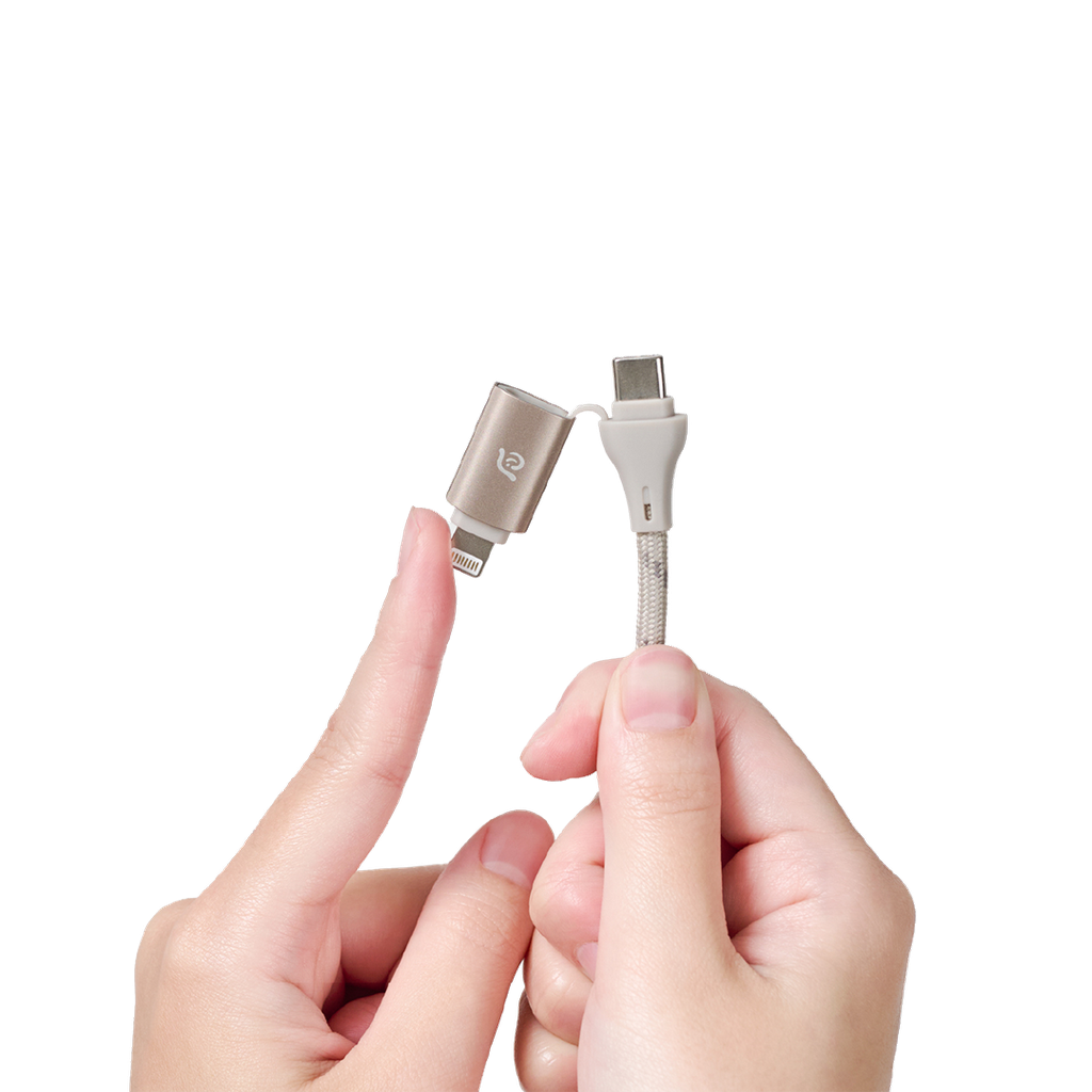 Cable de carga magnético PeAk MS401 4 en 1 de 60 W de Adam Elements - Titanio