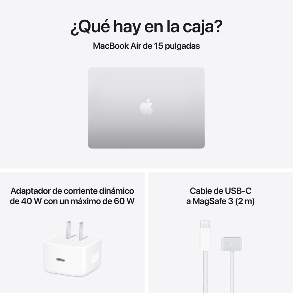 MacBook Air 15" M5 - 10 CPU, 10 GPU, 16GB, 1TB - Plata