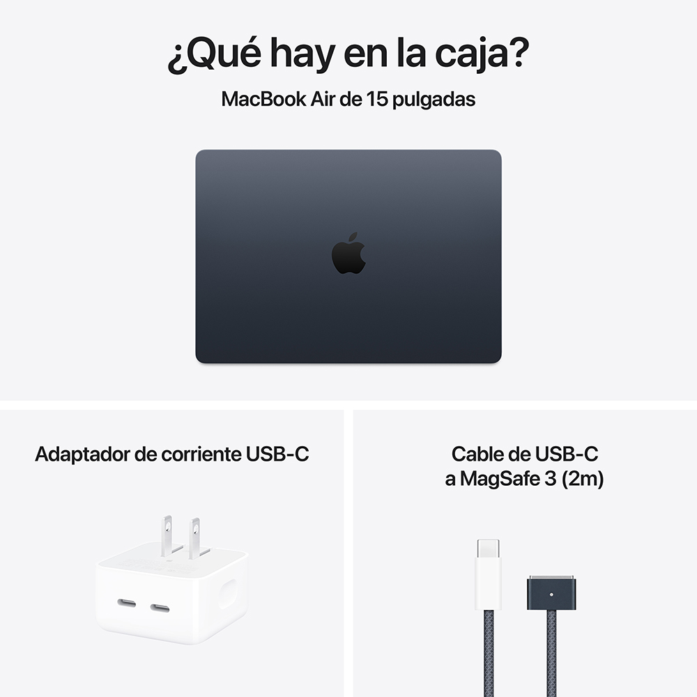 MacBook Air 15" M5 - 10 CPU, 10 GPU, 16GB, 1TB - Medianoche