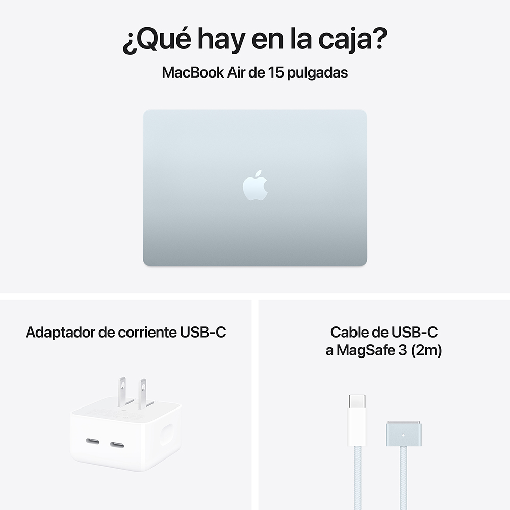 MacBook Air 15" M5 - 10 CPU, 10 GPU, 16GB, 1TB - Azul cielo