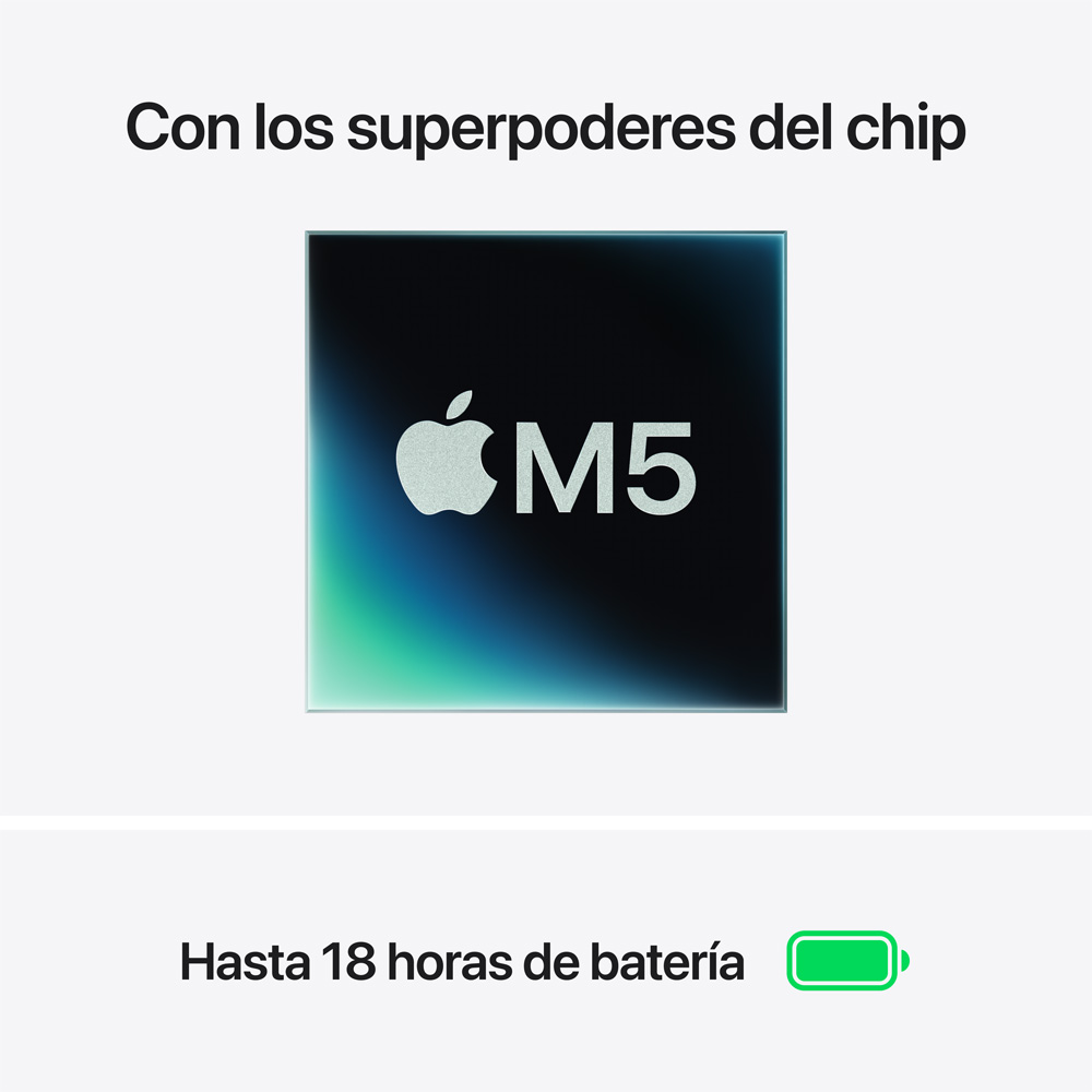 MacBook Air 13" M5 - 10 CPU, 8 GPU, 16GB, 512GB - Blanco estelar