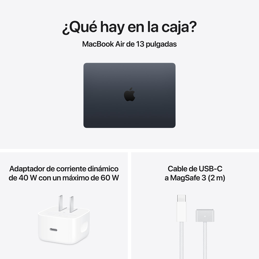 MacBook Air 13" M5 - 10 CPU, 10 GPU, 16GB, 1TB - Medianoche