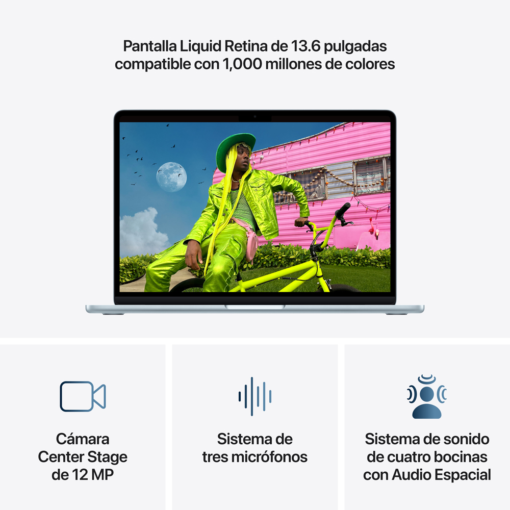 MacBook Air 13" M5 - 10 CPU, 10 GPU, 16GB, 1TB - Azul cielo