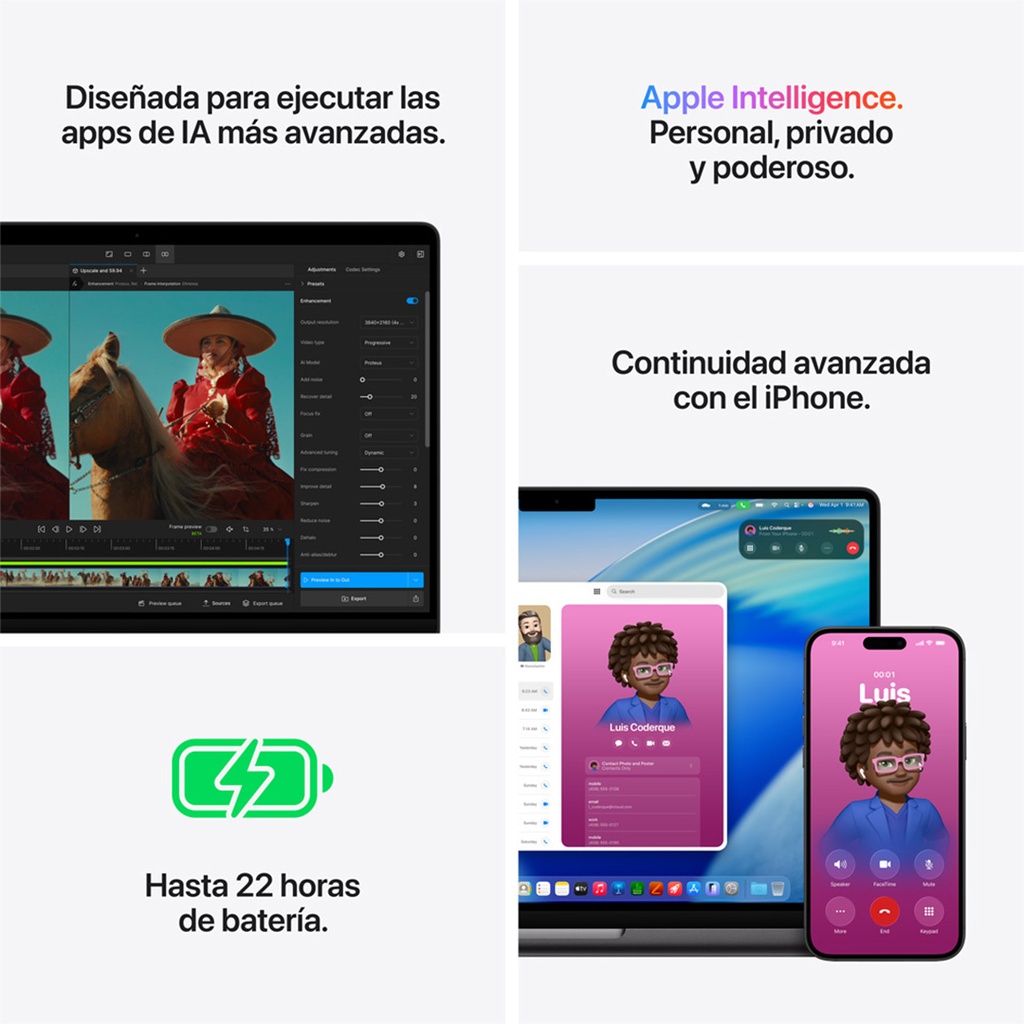 MacBook Pro 14" M5 Pro - 15 CPU, 16 GPU, 24GB, 2TB - Negro Espacial
