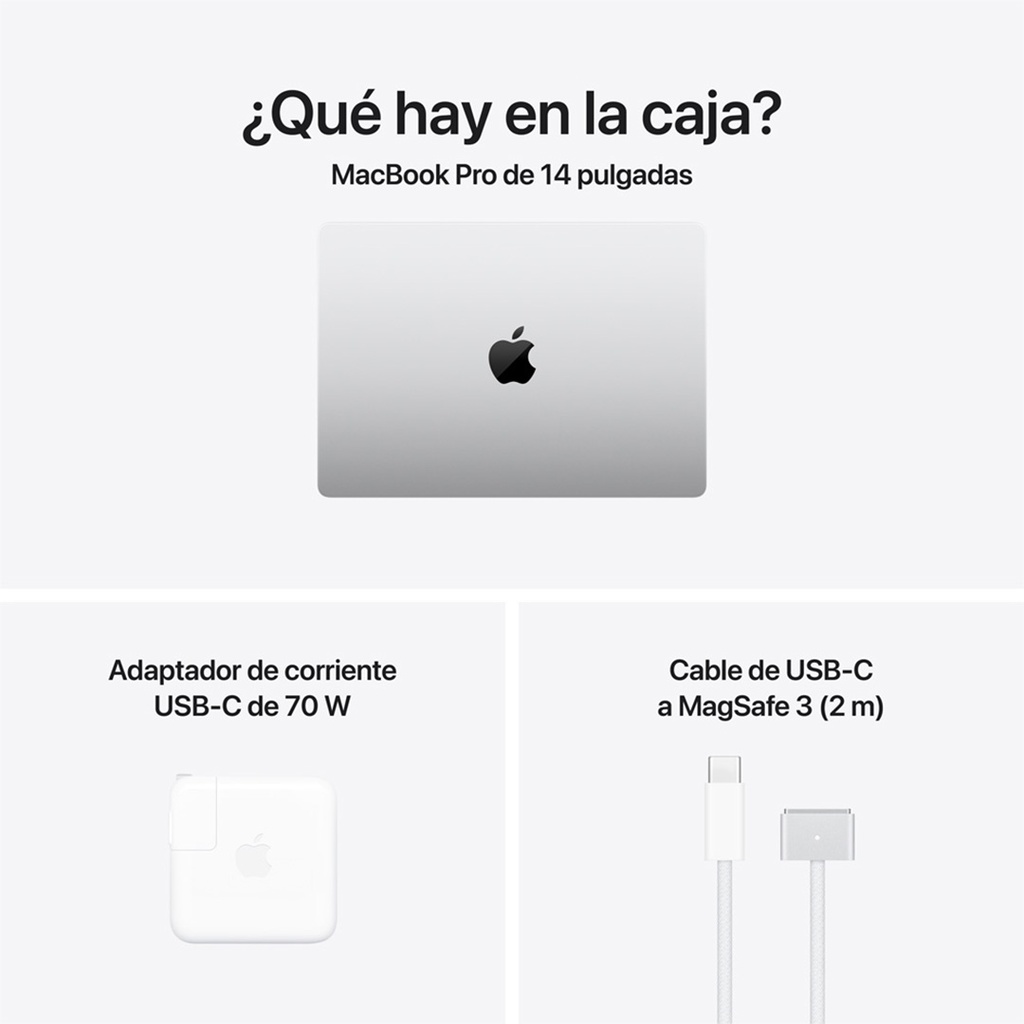 MacBook Pro 14" M5 Pro - 15 CPU, 16 GPU, 24GB, 1TB - Plata