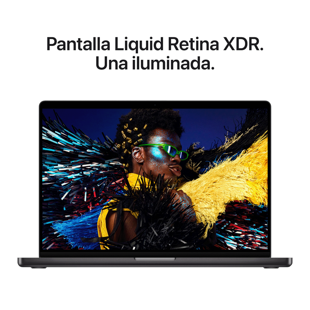 MacBook Pro 16" M5 Pro - 18 CPU, 20 GPU, 24GB, 1TB - Negro espacial