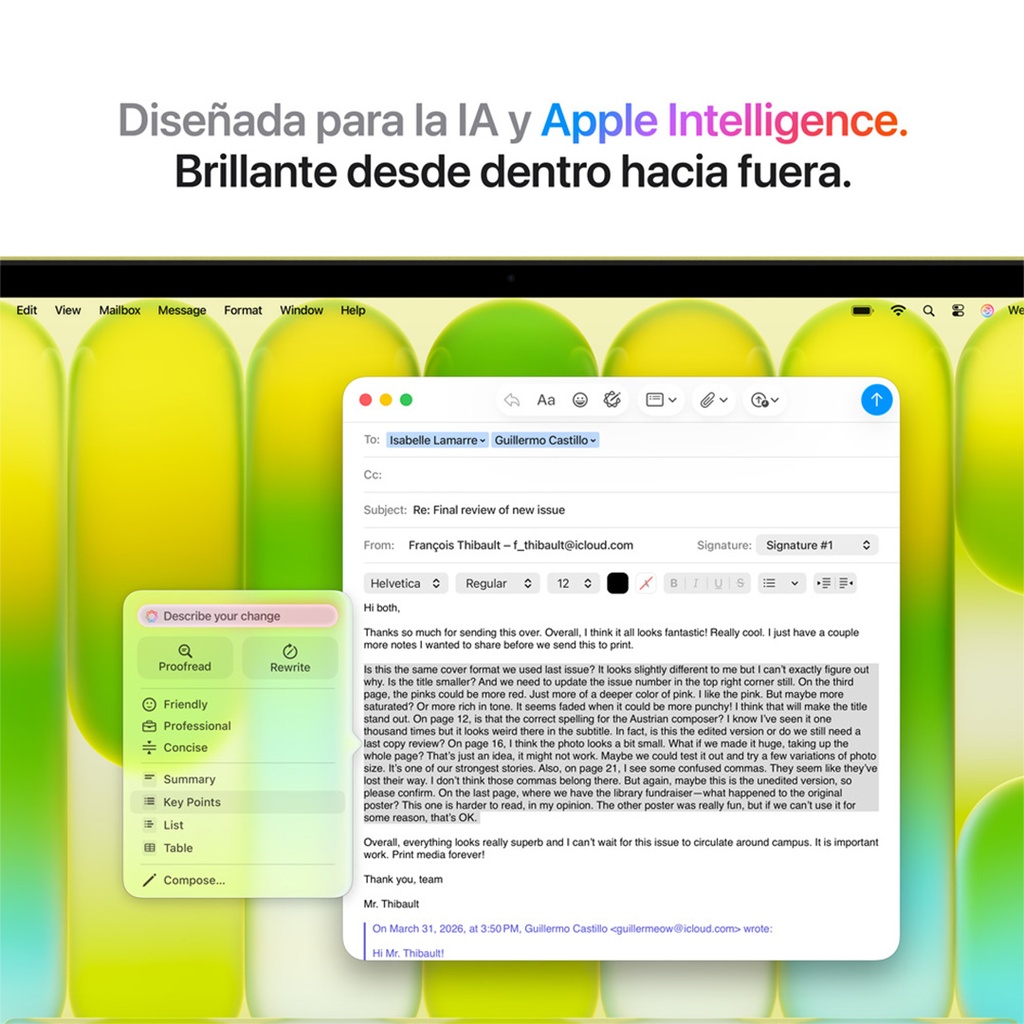 MacBook Neo 13" A18 Pro (CTO) - 6 CPU, 5 GPU, 8GB, 512 GB, Magic Keyboard con Touch ID - Español (España) - Amarillo cítrico
