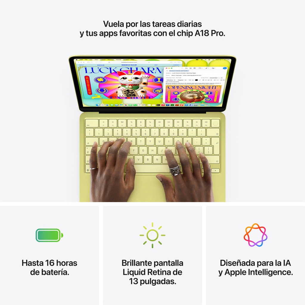 MacBook Neo 13" A18 Pro (CTO) - 6 CPU, 5 GPU, 8GB, 512 GB, Magic Keyboard con Touch ID - Español (España) - Índigo