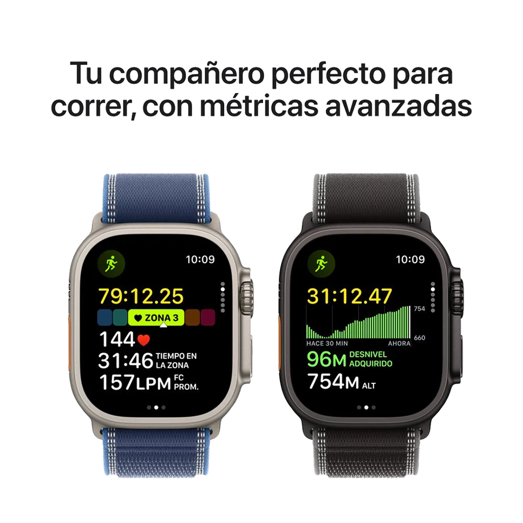 Apple Watch Ultra 3 (GPS + Cellular) 49 mm - Caja de titanio negro - Banda Alpine negra - L