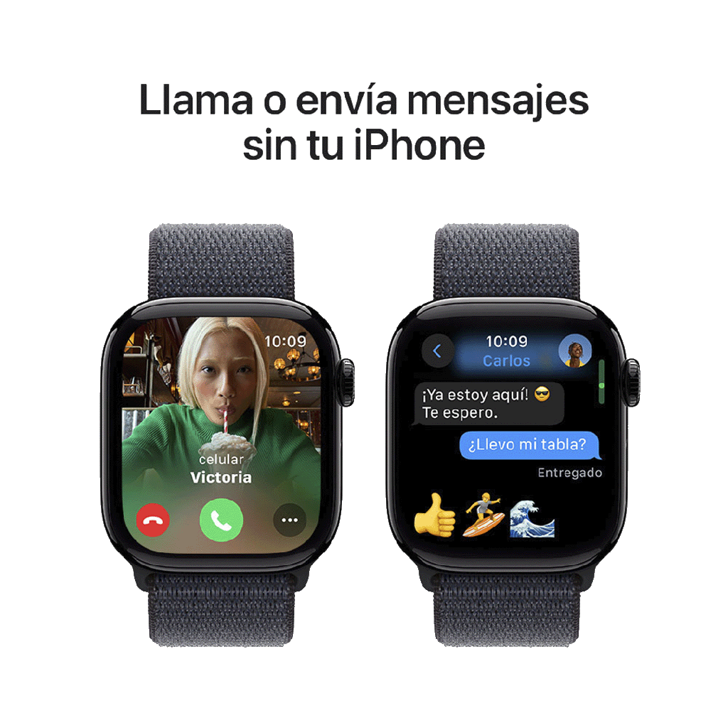 Apple Watch S10 GPS 46mm - Caja de Aluminio Negro Azabache - Loop Deportivo Tinta