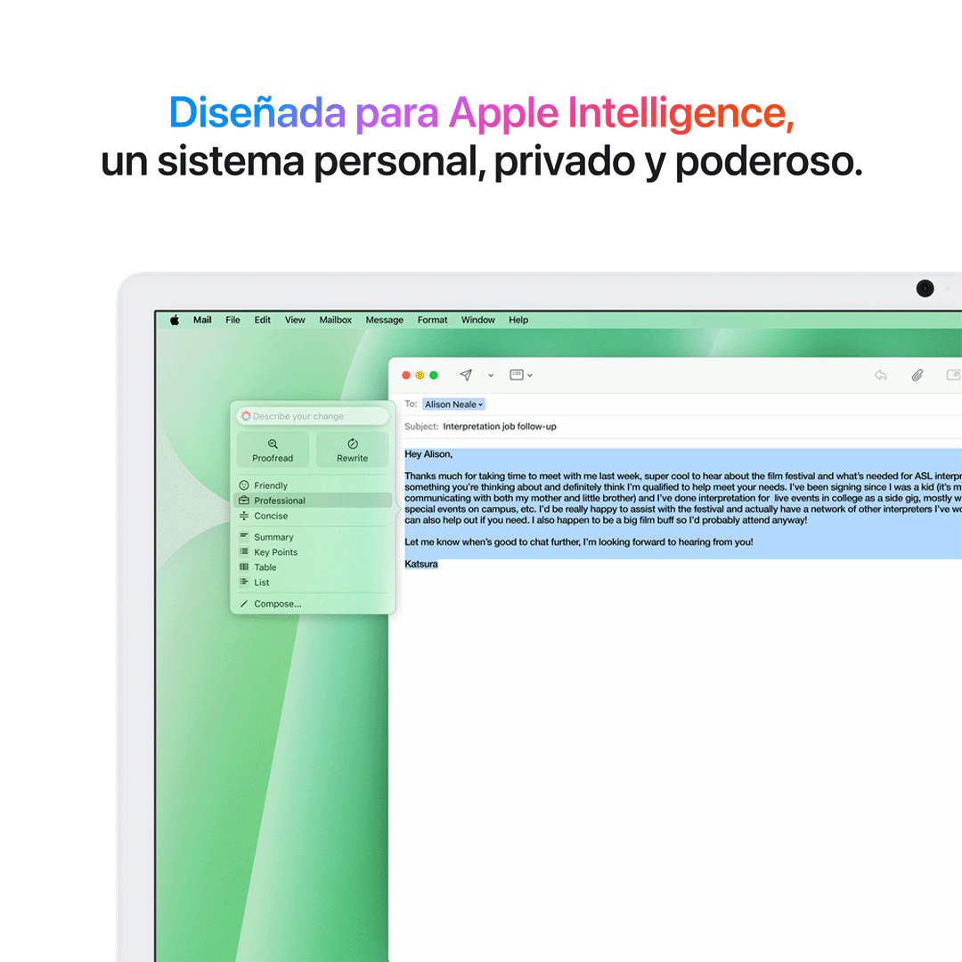iMac 24" M4 - 10, CPU, 10 GPU, 16 GB, 256 GB - Verde
