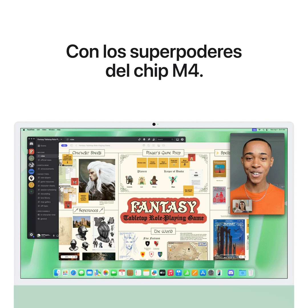 iMac 24" M4 - 10, CPU, 10 GPU, 16 GB, 256 GB - Verde