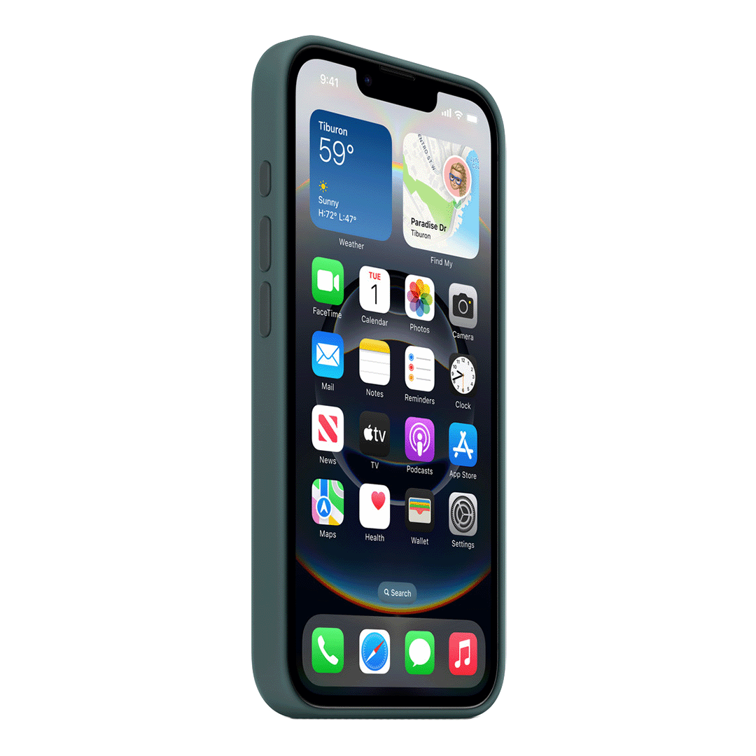Funda de Silicona para el iPhone 16e - Verde Lago