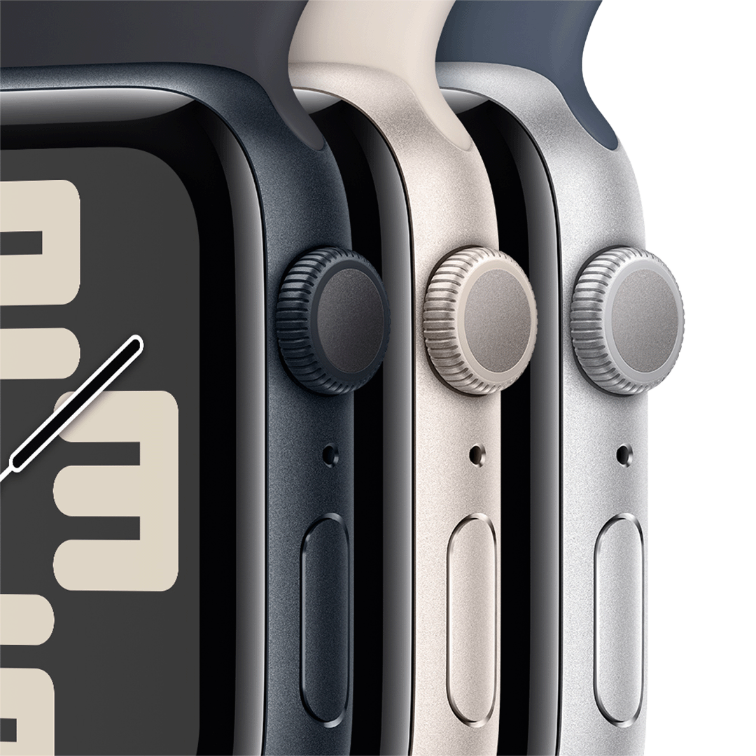 Apple Watch SE GPS 44mm Midnight Aluminium Case with Ink Sport Loop