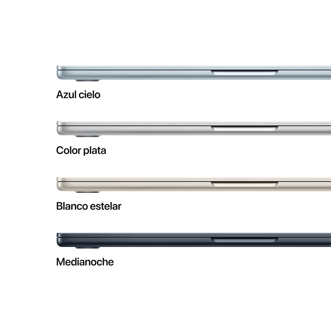 MacBook Air 13" M4 - 10 CPU, 10 GPU, 16 GB, 512 GB - Medianoche