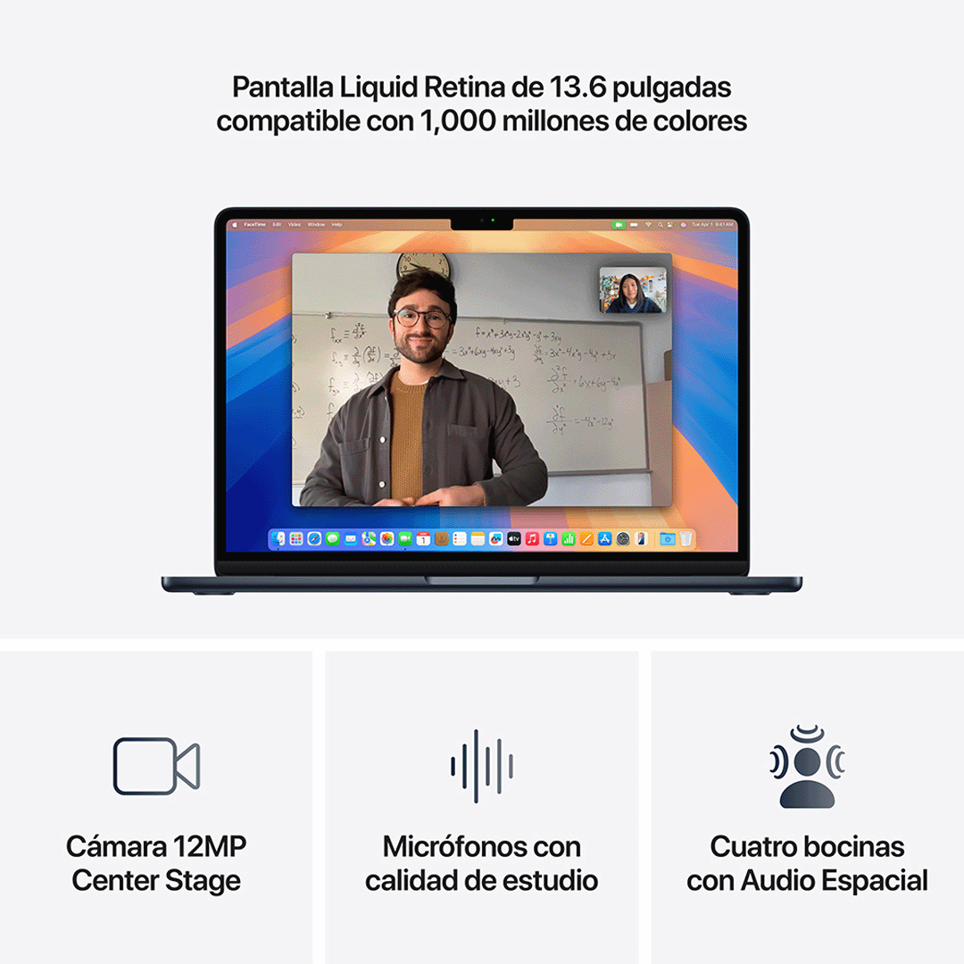 MacBook Air 13" M4 - 10 CPU, 10 GPU, 16 GB, 512 GB - Medianoche