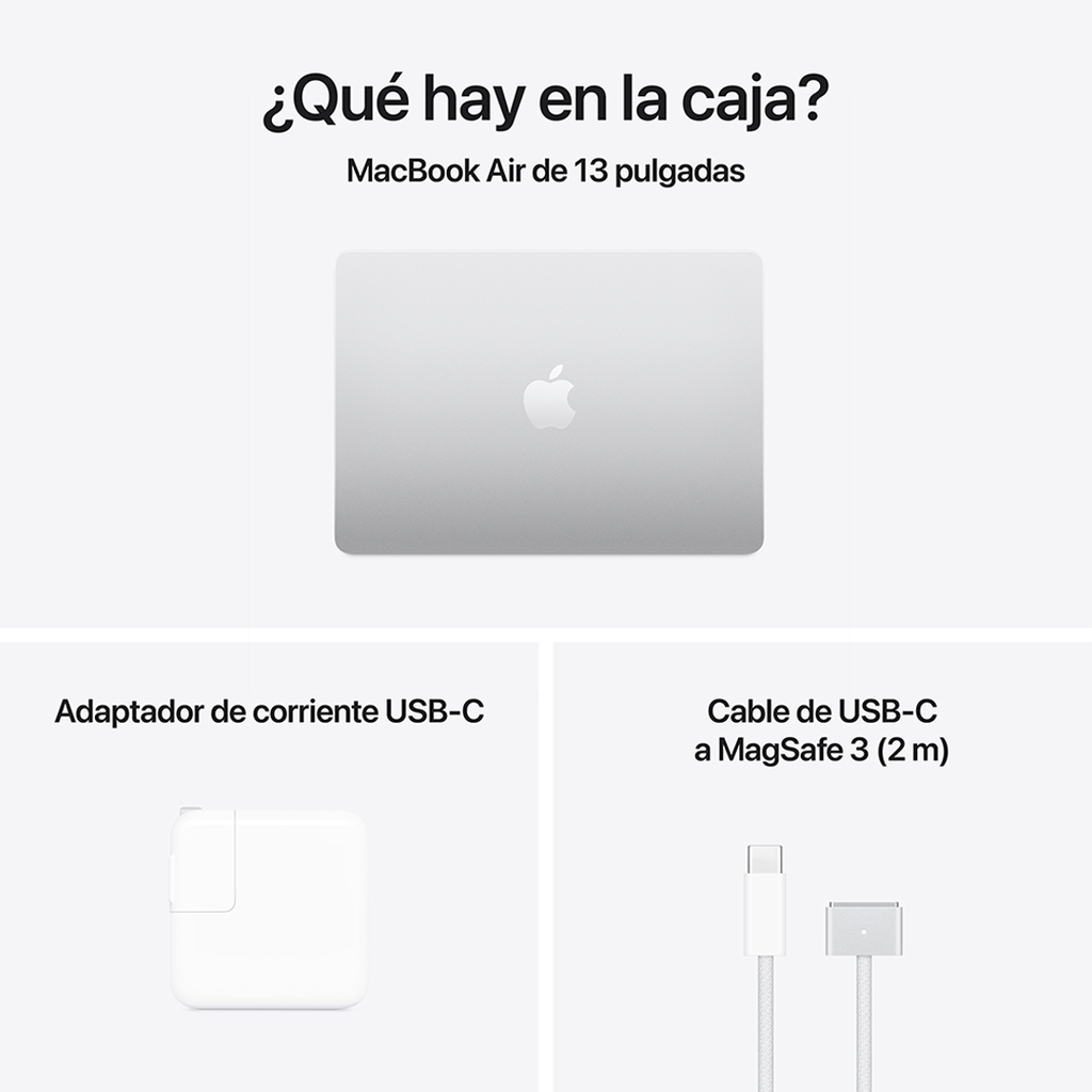 MacBook Air 13" M4 - 10 CPU, 10 GPU, 24 GB, 512 GB - Plata