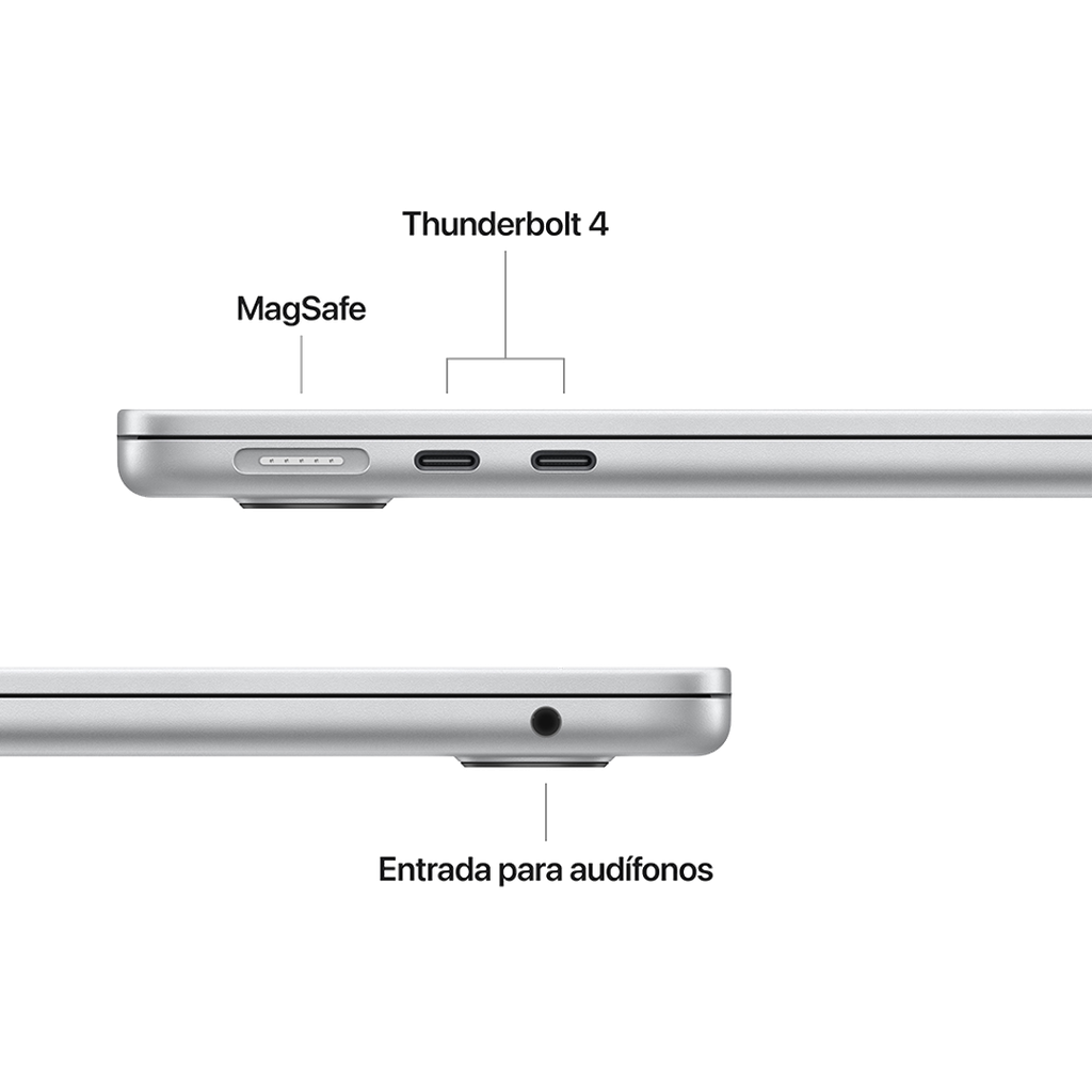 MacBook Air 13" M4 - 10 CPU, 10 GPU, 16 GB, 512 GB - Plata
