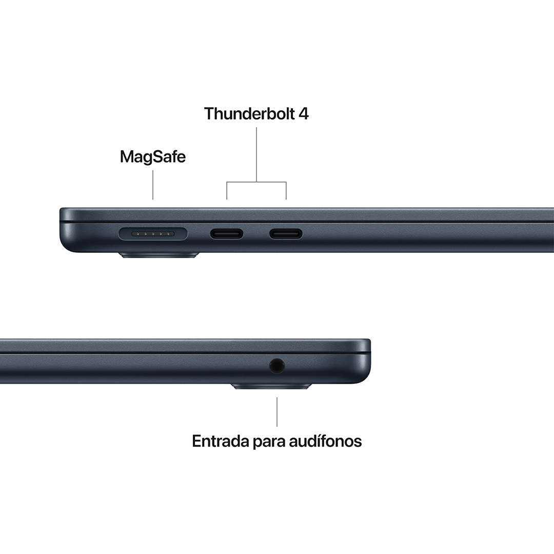 MacBook Air 13" M4 - 10 CPU, 10 GPU, 24 GB, 512 GB - Medianoche