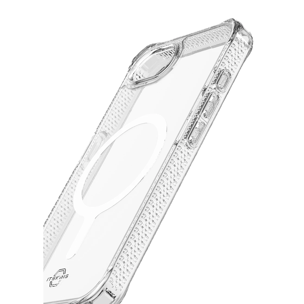 Itskins Hybrid R Funda Transparente con MagSafe para iPhone 16e - Transparente