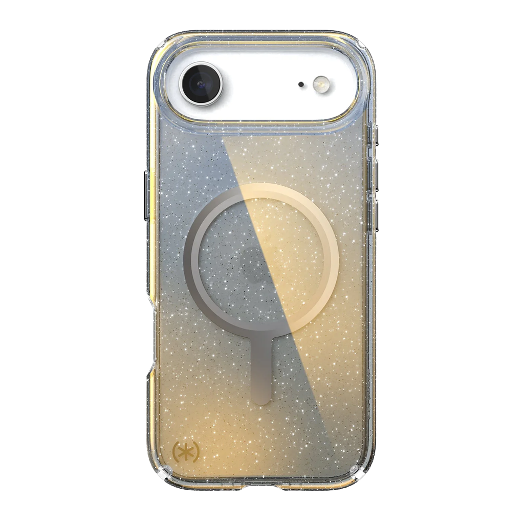 Funda Presidio Lux Glitter con MagSafe de Speck para iPhone Air - Plata metálico
