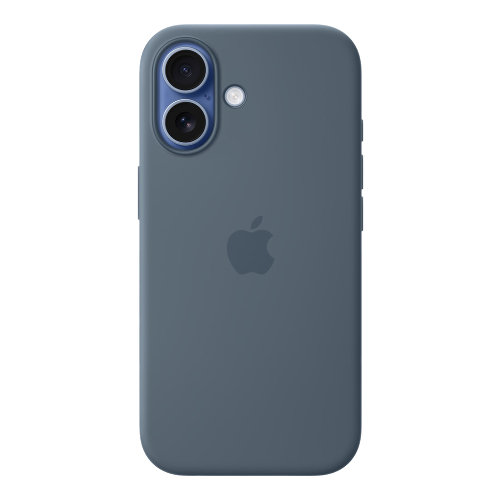 Funda de silicona de Apple con MagSafe para iPhone 17 - Azul ancla