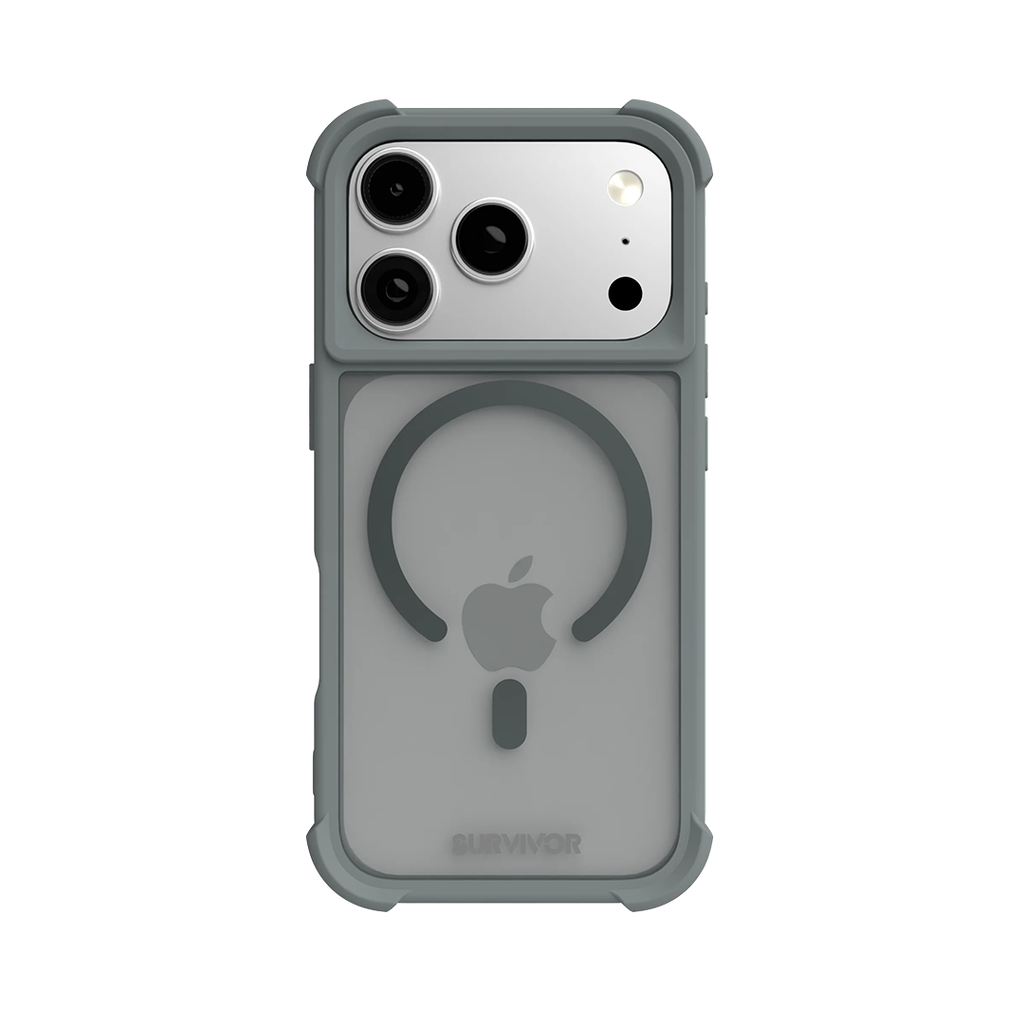 Funda Survivor Endurance con MagSafe de Griffin para iPhone 17 Pro - Gris solar