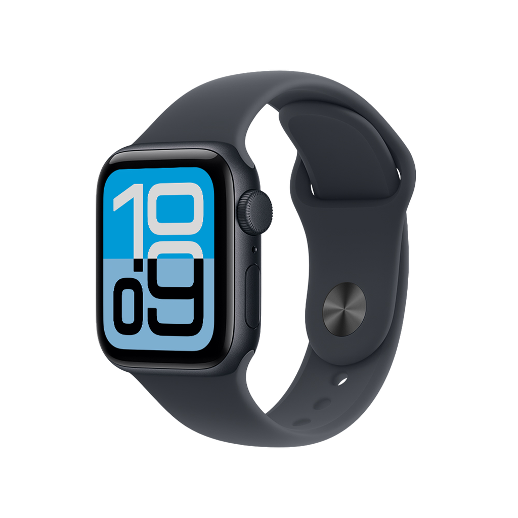 Apple Watch SE 3 (GPS) 44 mm - Caja de aluminio medianoche - banda deportiva medianoche - S/M