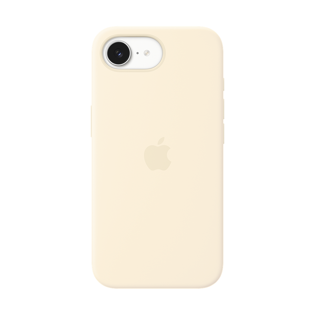 Funda de silicona con MagSafe de Apple para iPhone 17e - Vainilla