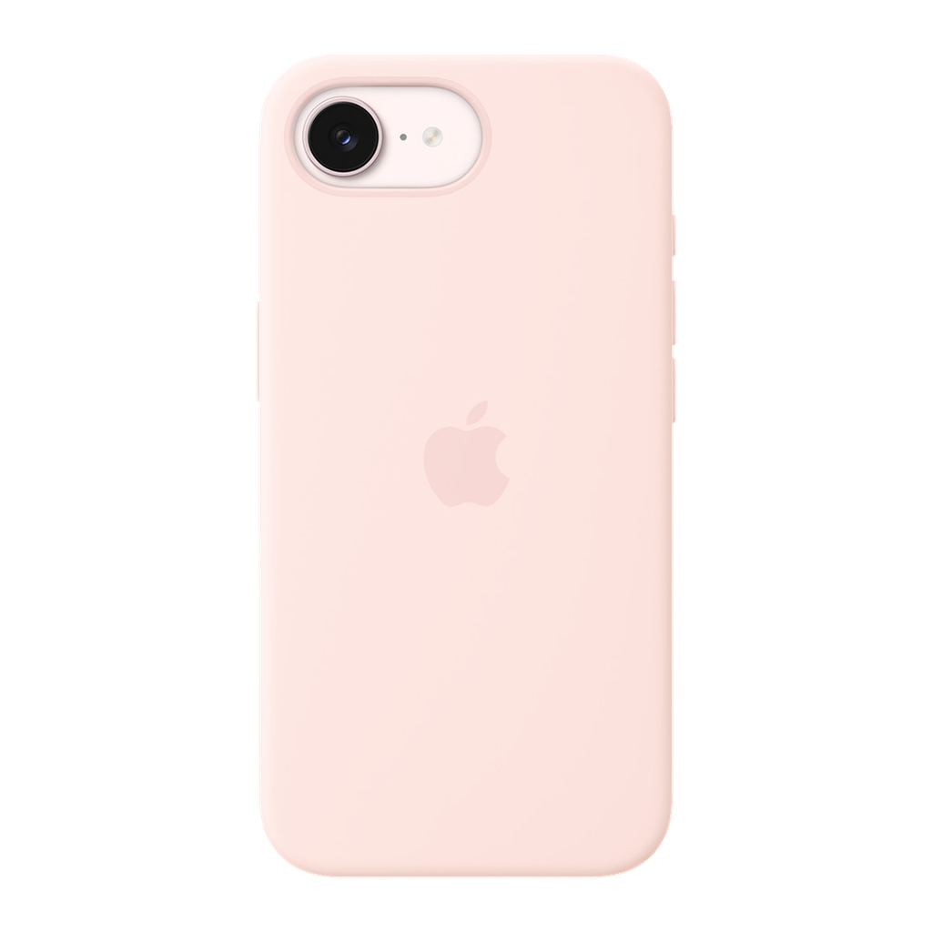 Funda de silicona con MagSafe de Apple para iPhone 17e - Rosa pálido