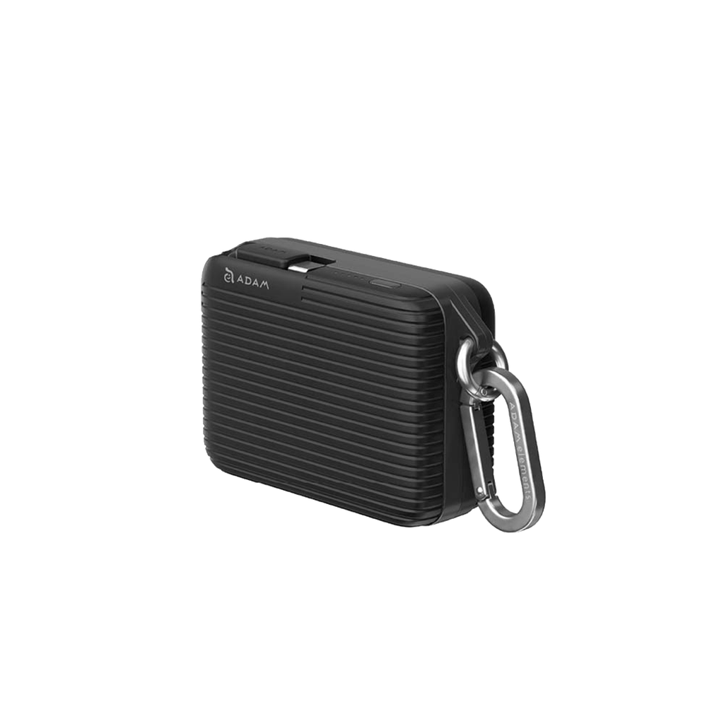 Batería externa con cable integrado VIONTA T1 de 10.000 mAh de Adam Elements - Negro