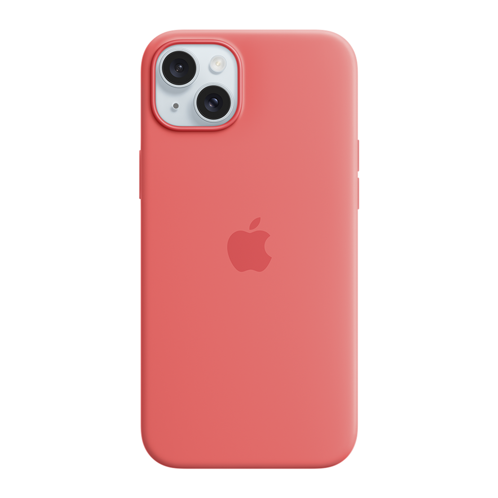 Funda de silicona con MagSafe de Apple para iPhone 15 Plus - Guava